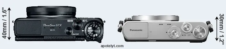 Compare G7X versus GM1 top