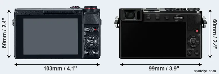 Comparison G7X or GM5 rear