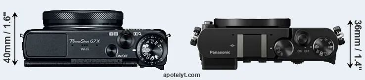 Compare G7X versus GM5 top