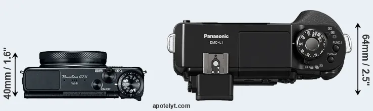 Compare G7X versus L1 top