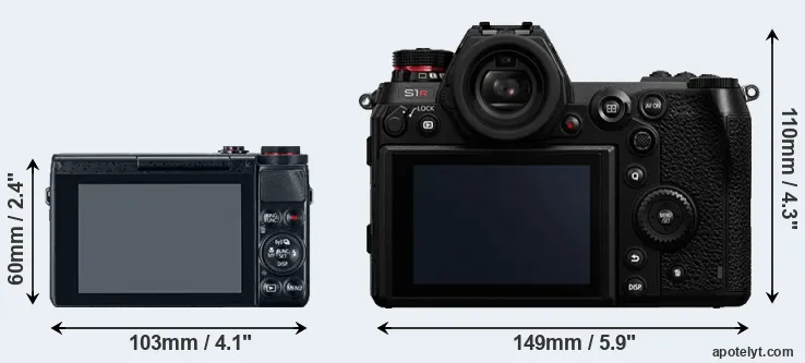 Comparison G7X or S1R rear