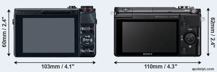 Comparison G7X or NEX-3N rear