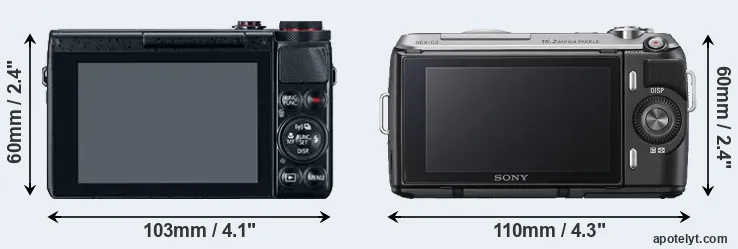 Comparison G7X or NEX-C3 rear