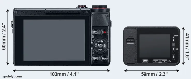 Comparison G7X or RX0 rear