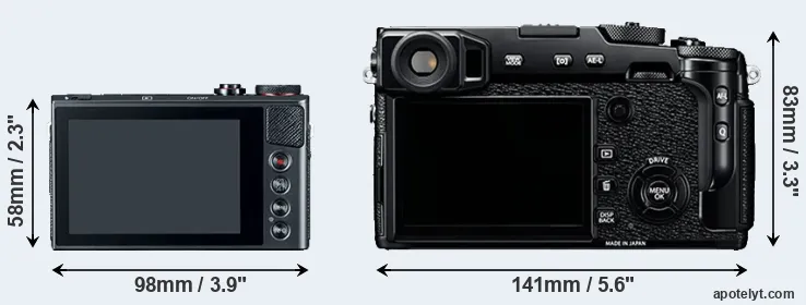 Comparison G9X or X-Pro2 rear