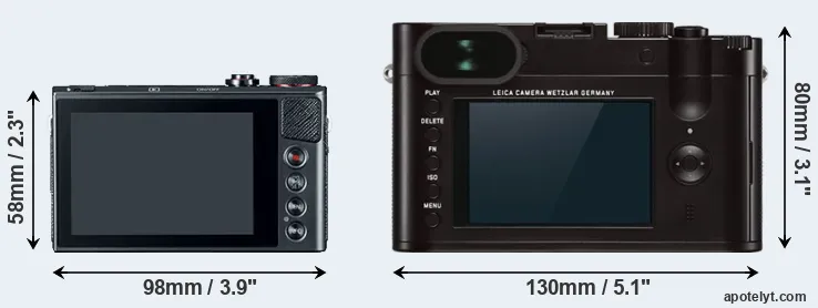 Comparison G9X or Q Typ 116 rear