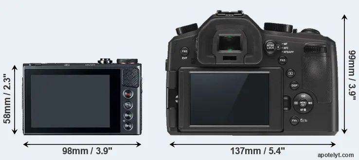Comparison G9X or V-LUX Typ 114 rear
