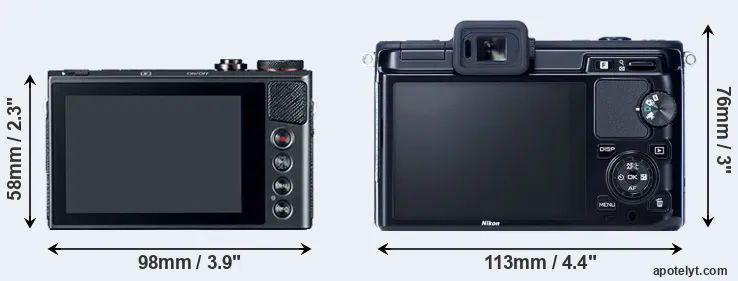 Comparison G9X or V1 rear