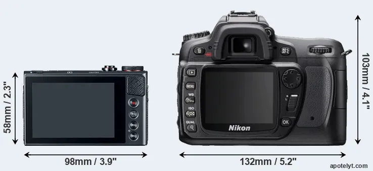 Comparison G9X or D80 rear