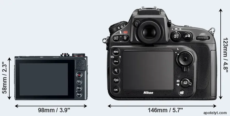 Comparison G9X or D800E rear