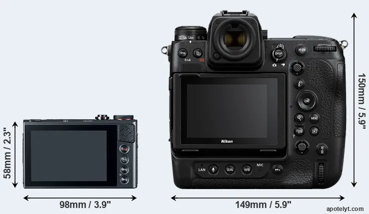 Comparison G9X or Z9 rear