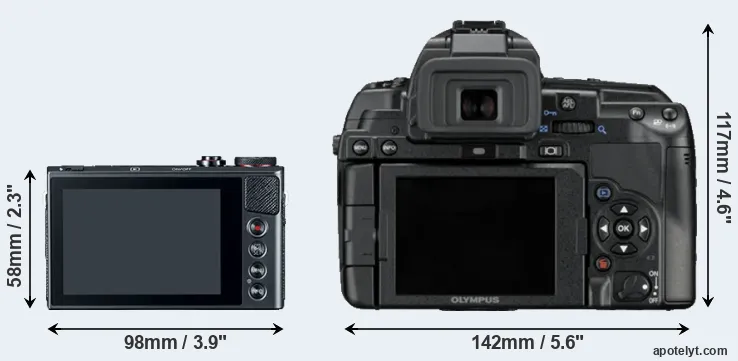 Comparison G9X or E-5 rear