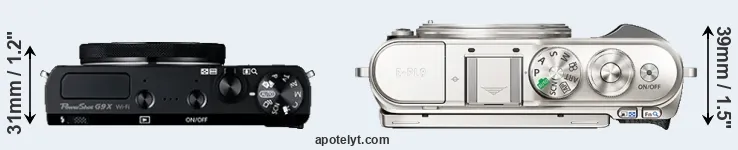 Compare G9X versus E-PL9 top