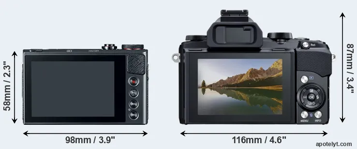 Comparison G9X or Stylus 1 rear