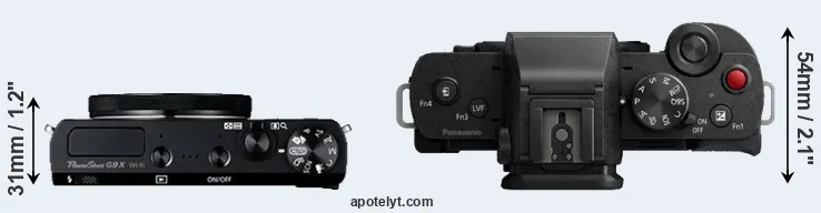 Compare G9X versus G100 top
