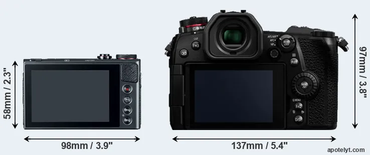 Comparison G9X or G9 rear