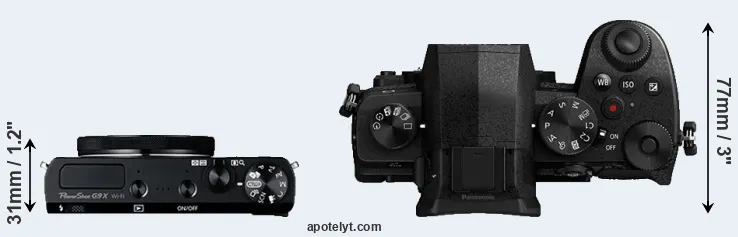 Compare G9X versus G90 top