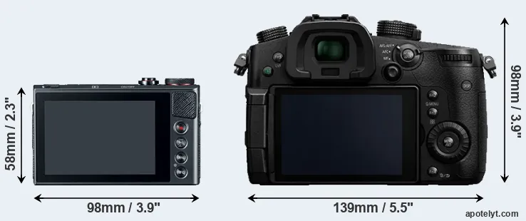 Comparison G9X or GH5 rear