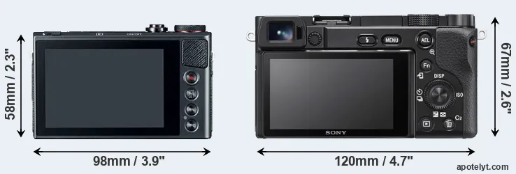 Comparison G9X or A6100 rear