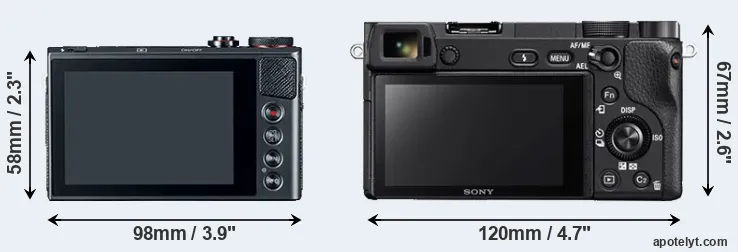 Comparison G9X or A6300 rear