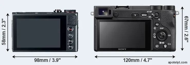Comparison G9X or A6500 rear