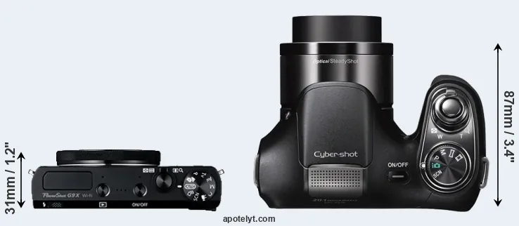 Compare G9X versus H200 top