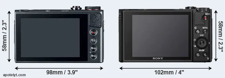 Comparison G9X or HX95 rear