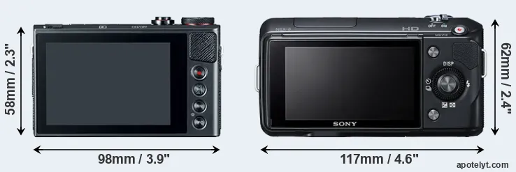 Comparison G9X or NEX-3 rear