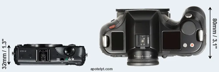 Compare Canon M versus S Typ 007 top