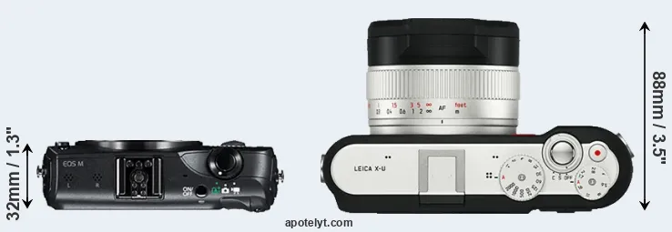 Compare Canon M versus X-U Typ 113 top
