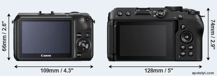 Comparison Canon M or Z30 rear