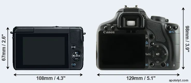 Comparison M10 or XSi rear