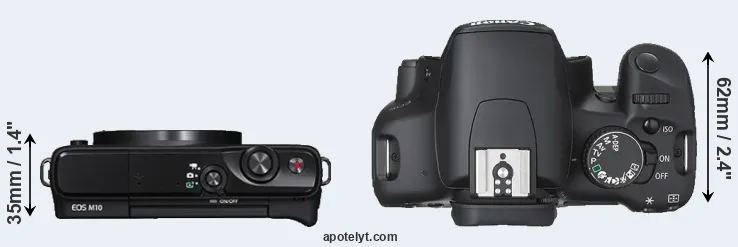 Compare M10 versus XSi top