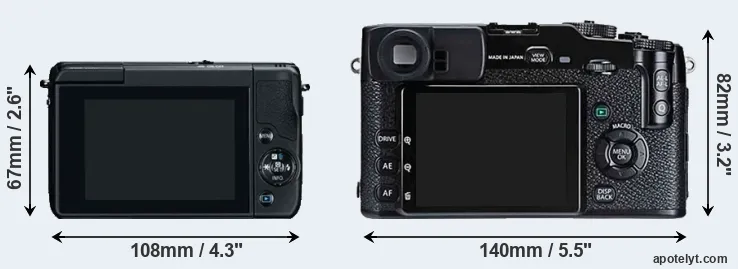 Comparison M10 or X-Pro1 rear