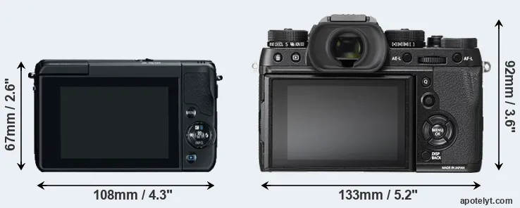 Comparison M10 or X-T2 rear