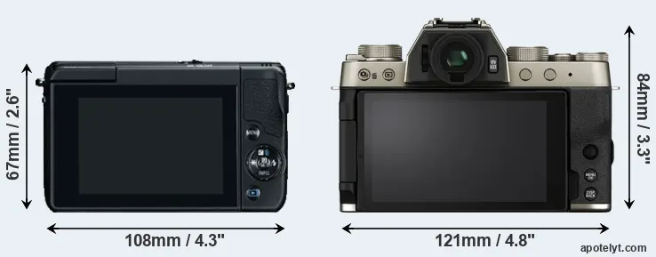 Comparison M10 or X-T200 rear