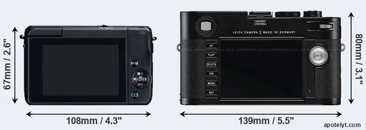 Comparison M10 or M Typ 240 rear