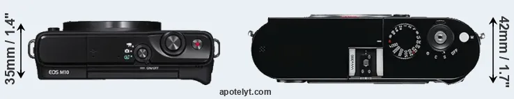 Compare M10 versus M Typ 240 top
