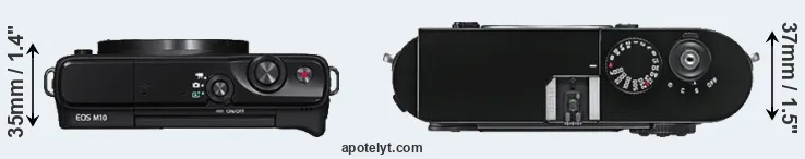 Compare M10 versus M9 top