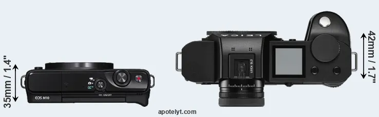 Compare M10 versus Leica SL2 top