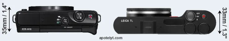 Compare M10 versus TL top