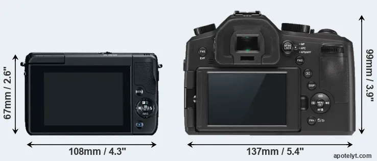 Comparison M10 or V-LUX Typ 114 rear