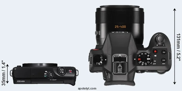 Compare M10 versus V-LUX Typ 114 top