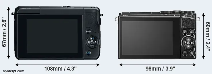 Comparison M10 or J5 rear