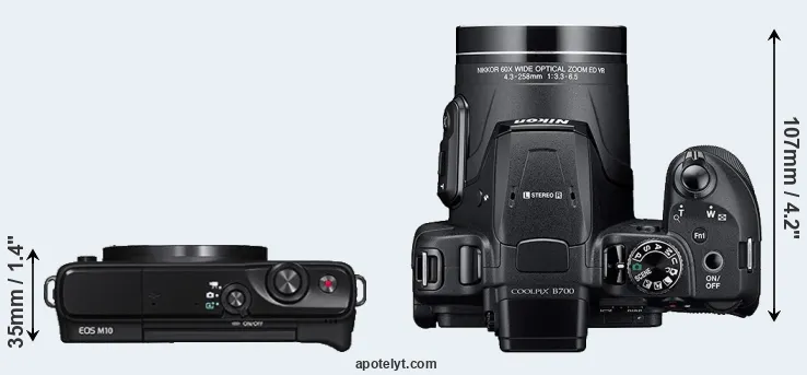 Compare M10 versus B700 top