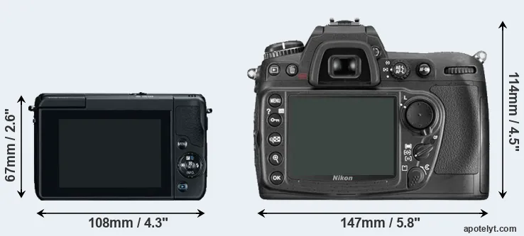 Comparison M10 or D300 rear