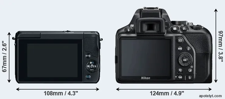 Comparison M10 or D3500 rear