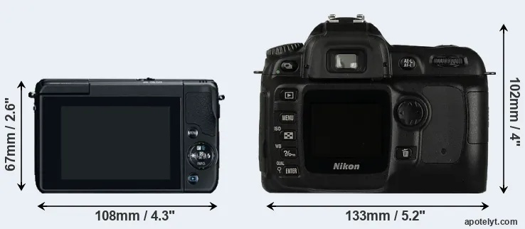Comparison M10 or D50 rear