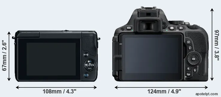 Comparison M10 or D5500 rear