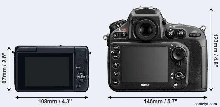 Comparison M10 or D800 rear